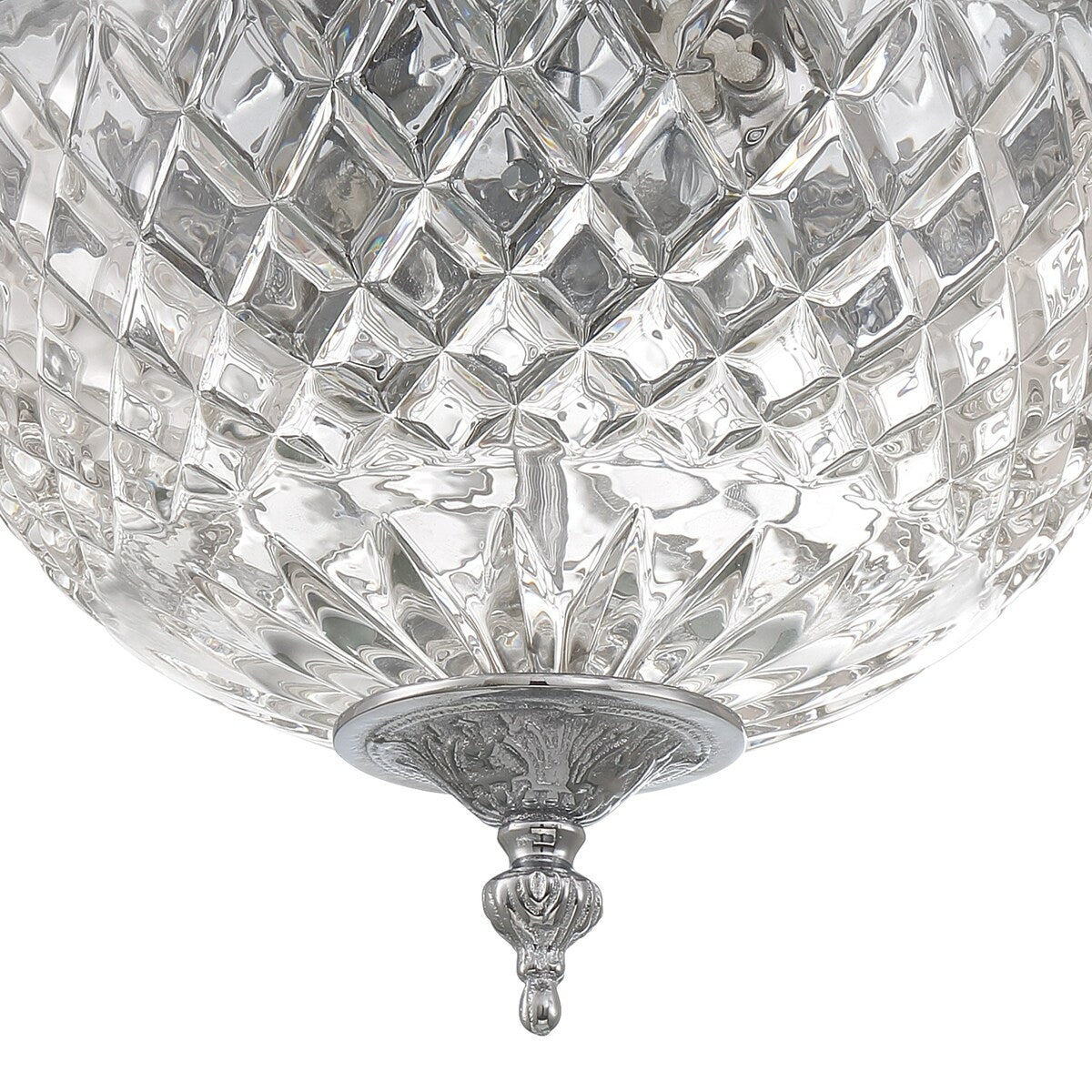 Crystorama 2 Light Crystal Flush Mount - 10W x 8H x 10D