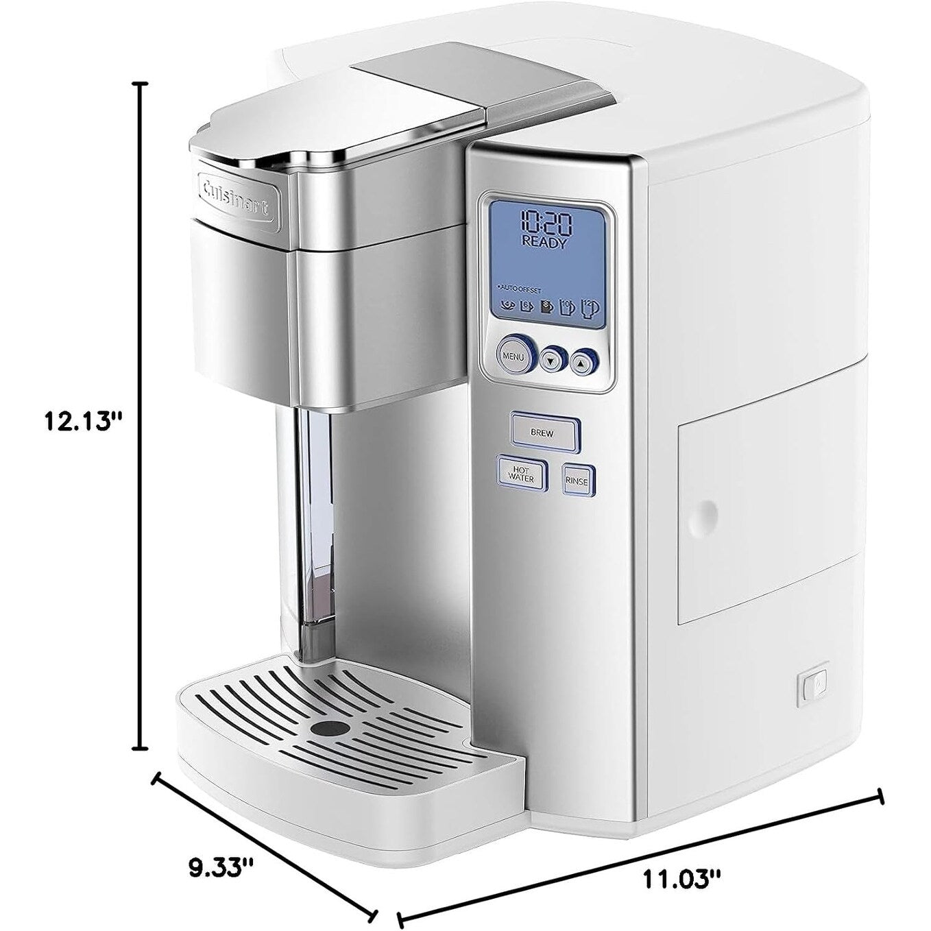 Cuisinart Single Serve Coffee Maker, 72oz, Programmable, Steel