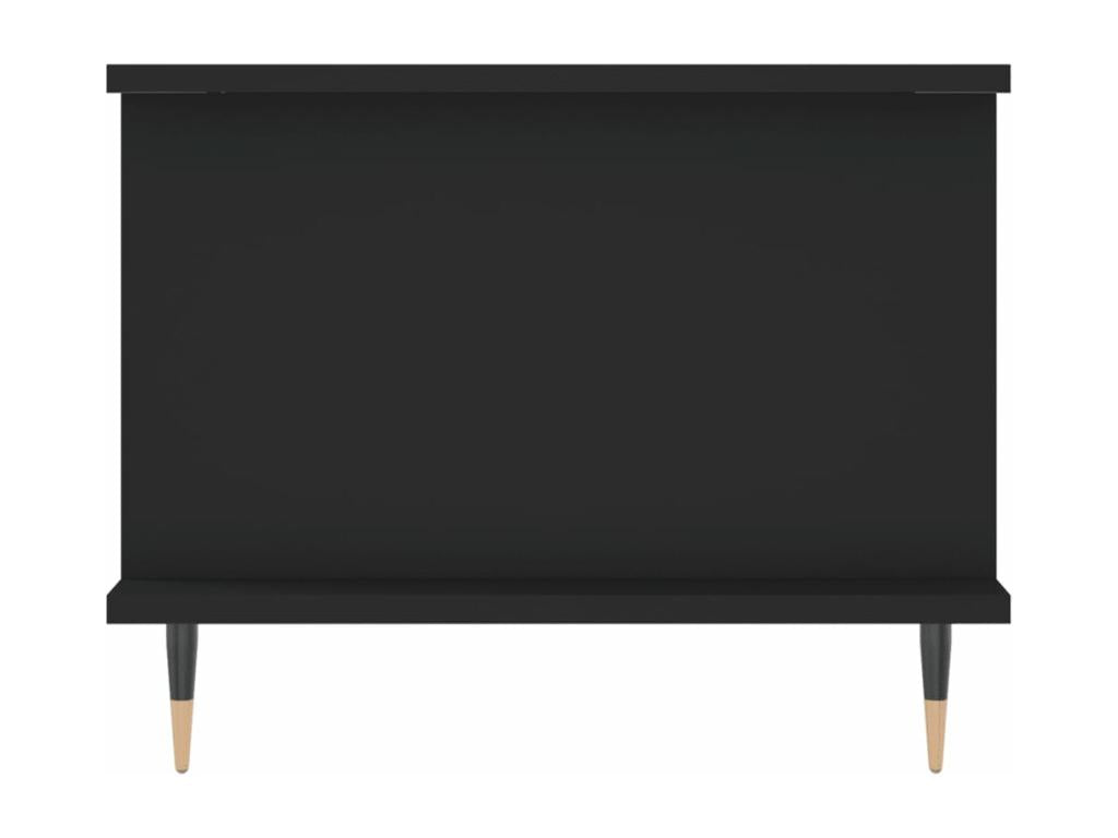 Black coffee table 90x50x40 engineered wood