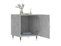 2-piece bedside tables, concrete grey, 40x40x50 cm, engineered wood