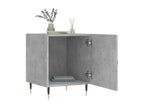 2-piece bedside tables, concrete grey, 40x40x50 cm, engineered wood