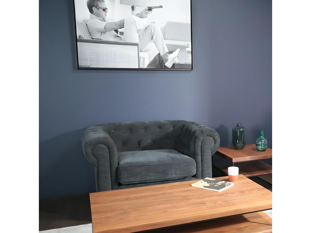 Laviecasa armchair in mottled anthracite fabric Laviecasa YRIC24130