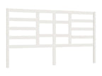 White headboard 206x4x104 cm Solid pine wood