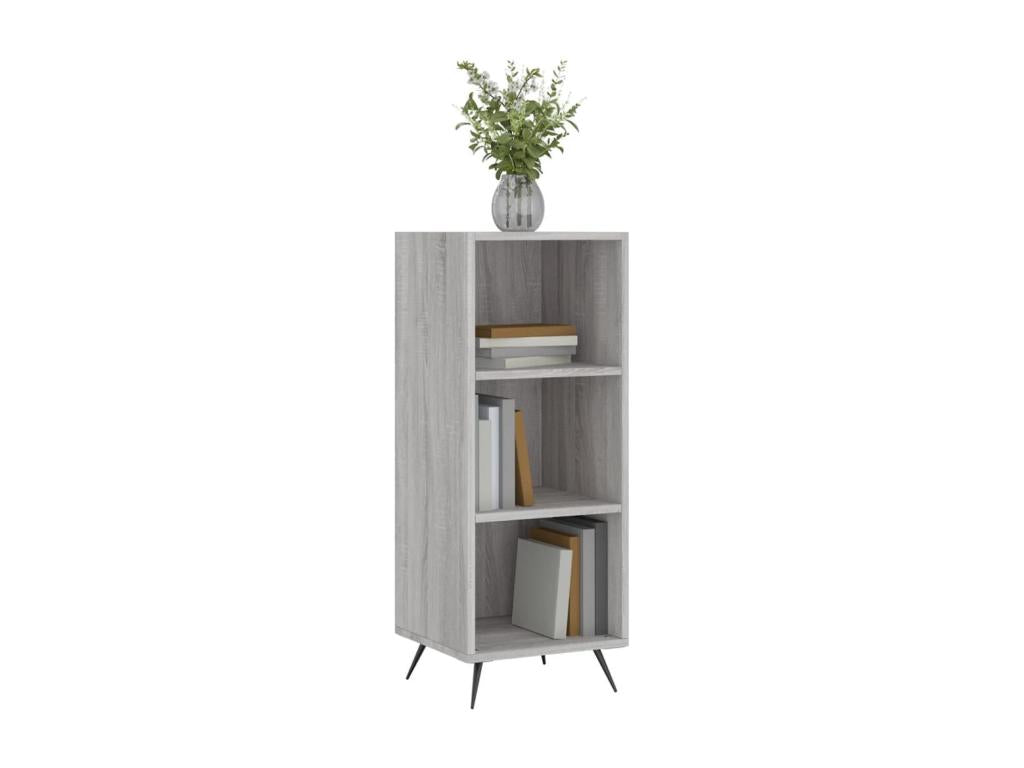Laviecasa grey shelving unit 34.5x32.5x90cm engineered wood HBPG84008