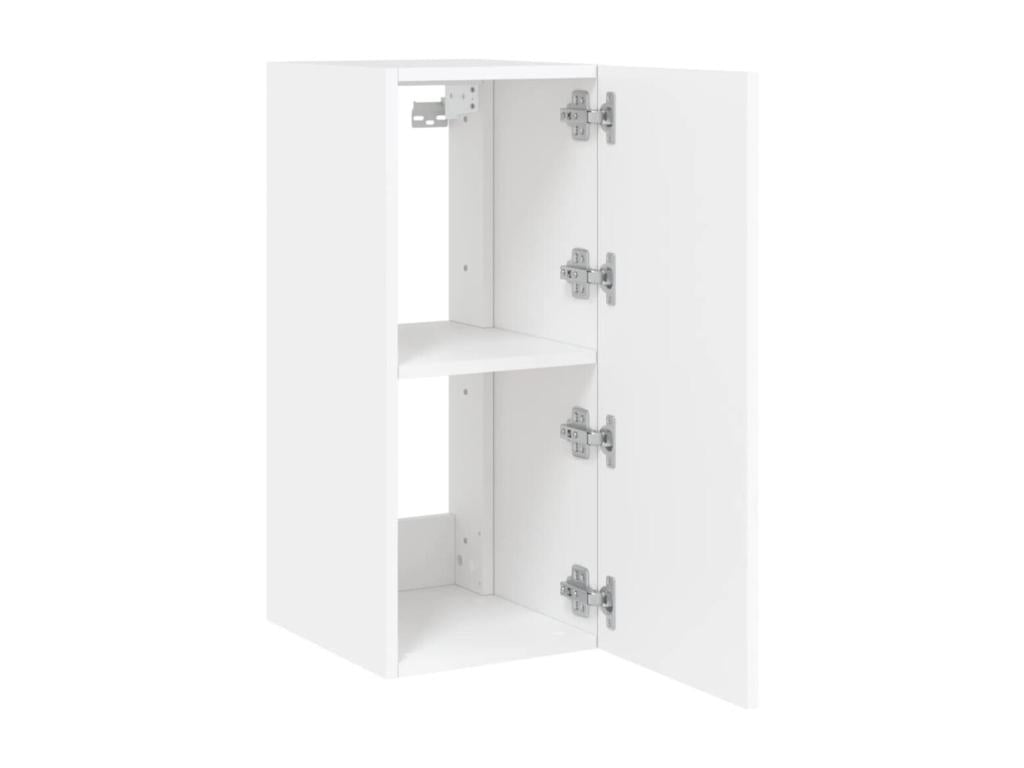 Wall-mounted TV units with Laviecasaères LED lights, 2 pieces, white, 30.5x35x70 cm, WBDO59034