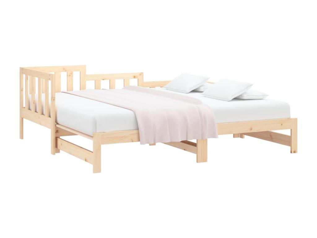 Sliding bed 2x 90x200 cm Solid pine wood