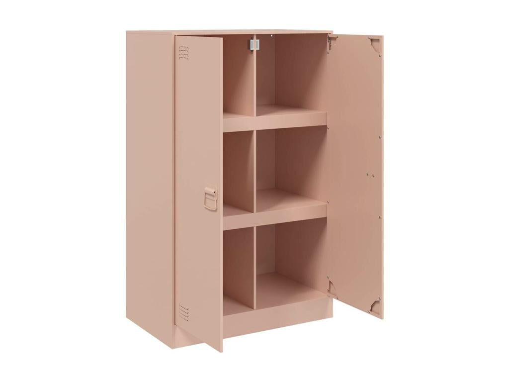 Pink sideboard 67x39x107 cm steel