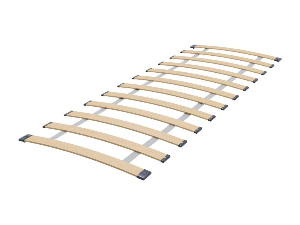 Meublori - 160x80 single bed with graphic design for children, complete with guardrail, mattress and frame