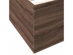 Bed frame without mattress, brown oak, 75x190 cm