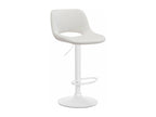 White metal bar stool/chair, 42x46x86 cm, 10 0004604