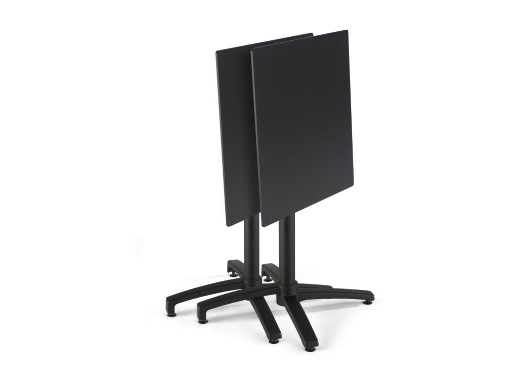 Meublori black laminate patio table and 4 chairs