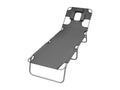 Grey sun lounger/bath chair 189x58x27 cm 02 0012870