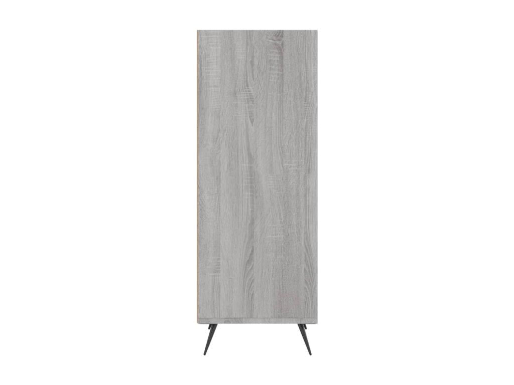 Laviecasa grey shelving unit 34.5x32.5x90cm engineered wood HBPG84008