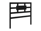 Black Solid Wood Bed 75x190 Small Single LSON66456
