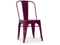 Steel dining chair - Industrial design - New edition - Meublori Violet