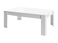 Meublori - Living Room Set Coffee Table TV Stand Shelf White Matte Finish