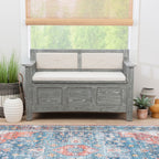 Dahlia Wood Flip Top Storage Entryway Bench