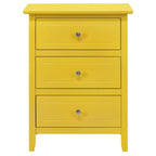 Daniel 3-drawer Transitional Wooden Nightstand