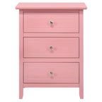 Daniel 3-drawer Transitional Wooden Nightstand