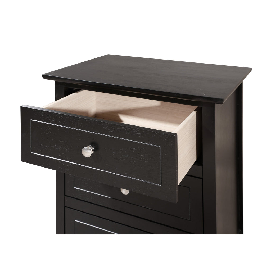 Daniel 3-drawer Transitional Wooden Nightstand