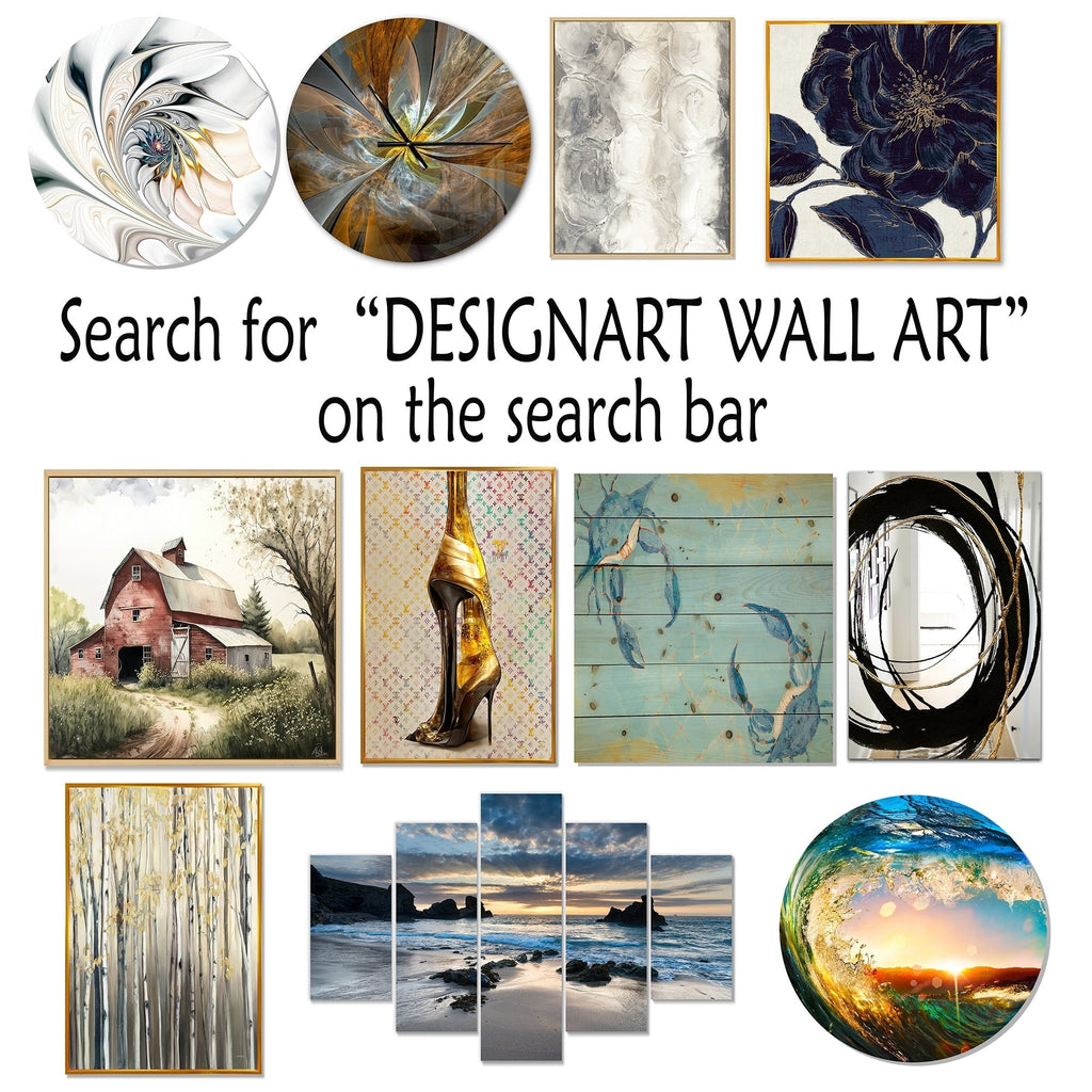 Designart Abstract Geode Gold And Blue Marble Shape III Modern Geometric Framed Canvas Art Print - 3 Panels