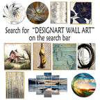 Designart Beige Botanical Impressions III Abstract Botanicals Framed Canvas Art Print