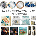 Designart Clouds Prairies Collages VI Modern Metal Wall Art