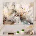 Designart White And Grey Geometric Depths I Modern Geometric Metal Wall Art