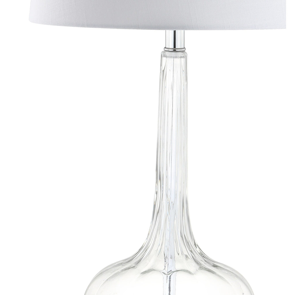 Diamante 28.5 Glass Teardrop LED Table Lamp, Pink (Set of 2) by JONATHAN Y