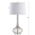 Diamante 28.5 Glass Teardrop LED Table Lamp, Pink (Set of 2) by JONATHAN Y