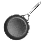 DiamondClad 7pc Hybrid Nonstick Stainless Steel Fry Pan Cookware Set