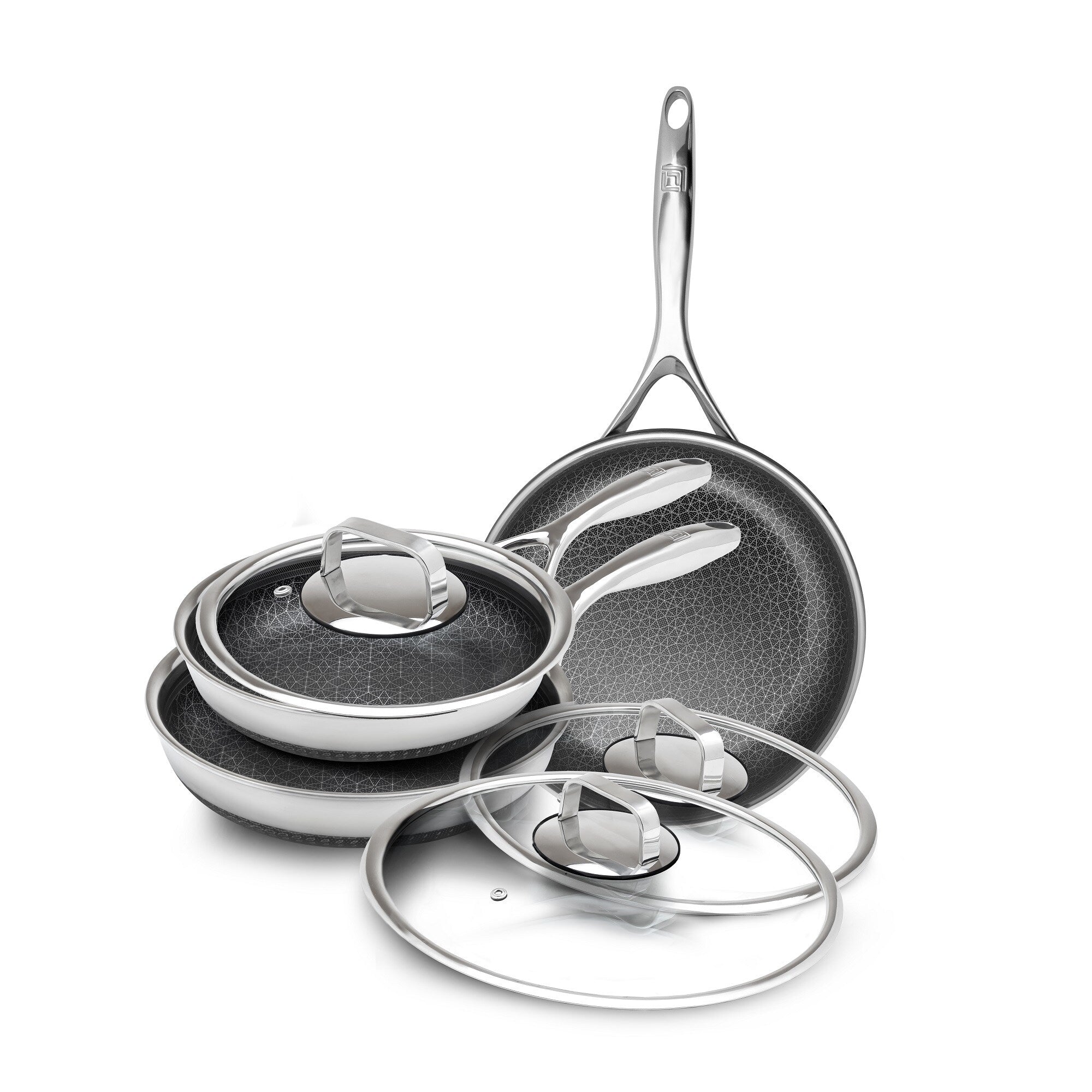 DiamondClad 6pc Hybrid Nonstick Frying Pan Cookware Set