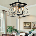 Dimmable 4-Light Farmhouse Chandeliers Light for Dining Room No Bulb