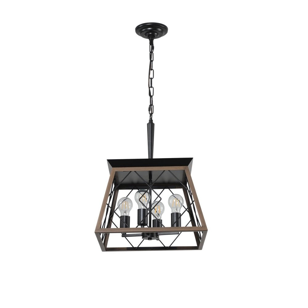 Dimmable 4-Light Farmhouse Chandeliers Light for Dining Room No Bulb