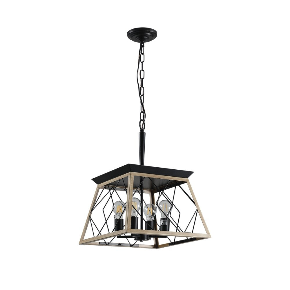 Dimmable 4-Light Farmhouse Chandeliers Light for Dining Room No Bulb