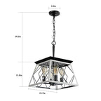 Dimmable 4-Light Farmhouse Chandeliers Light for Dining Room No Bulb