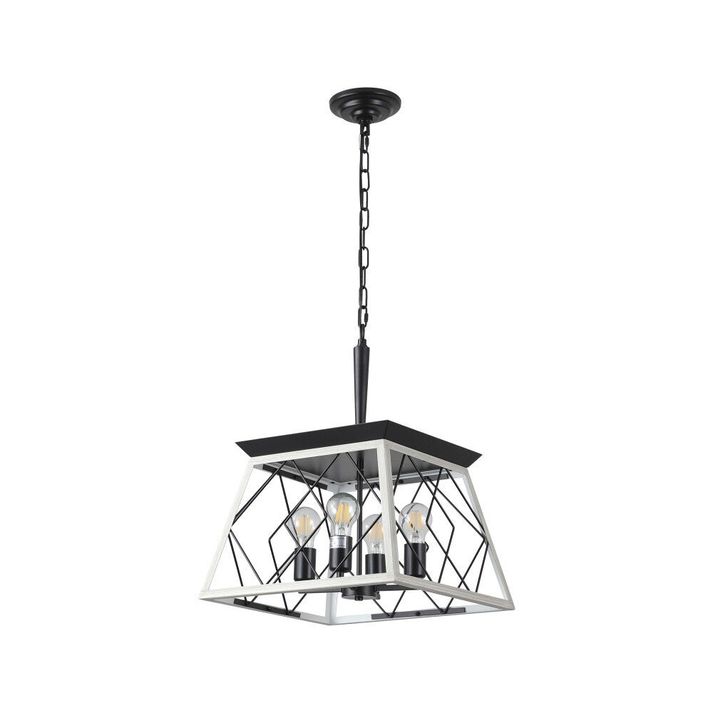 Dimmable 4-Light Farmhouse Chandeliers Light for Dining Room No Bulb