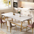 Dining Table for 8 People, 70.87-inch Rectangular Wood Kitchen Table