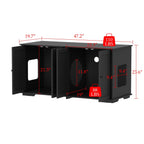 Double Pet Privacy Washroom Cat Litter Box Concealment Furniture