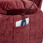 Dual OKIN Motor Lift Recliner for Seniors with Heating, Massage, 180° Lay Flat, and Adjustable Backrest/Footrest