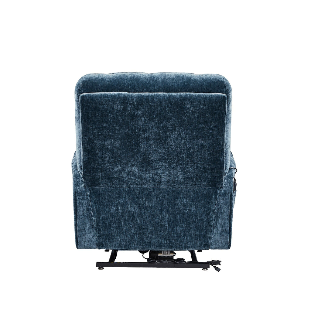 Dual OKIN Motor Lift Recliner for Seniors with Heating, Massage, 180° Lay Flat, and Adjustable Backrest/Footrest