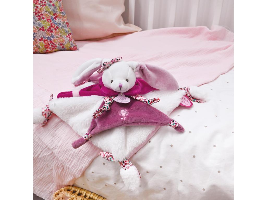 Flat bunny comforter 27 cm, Cherry Bunny collection, pink