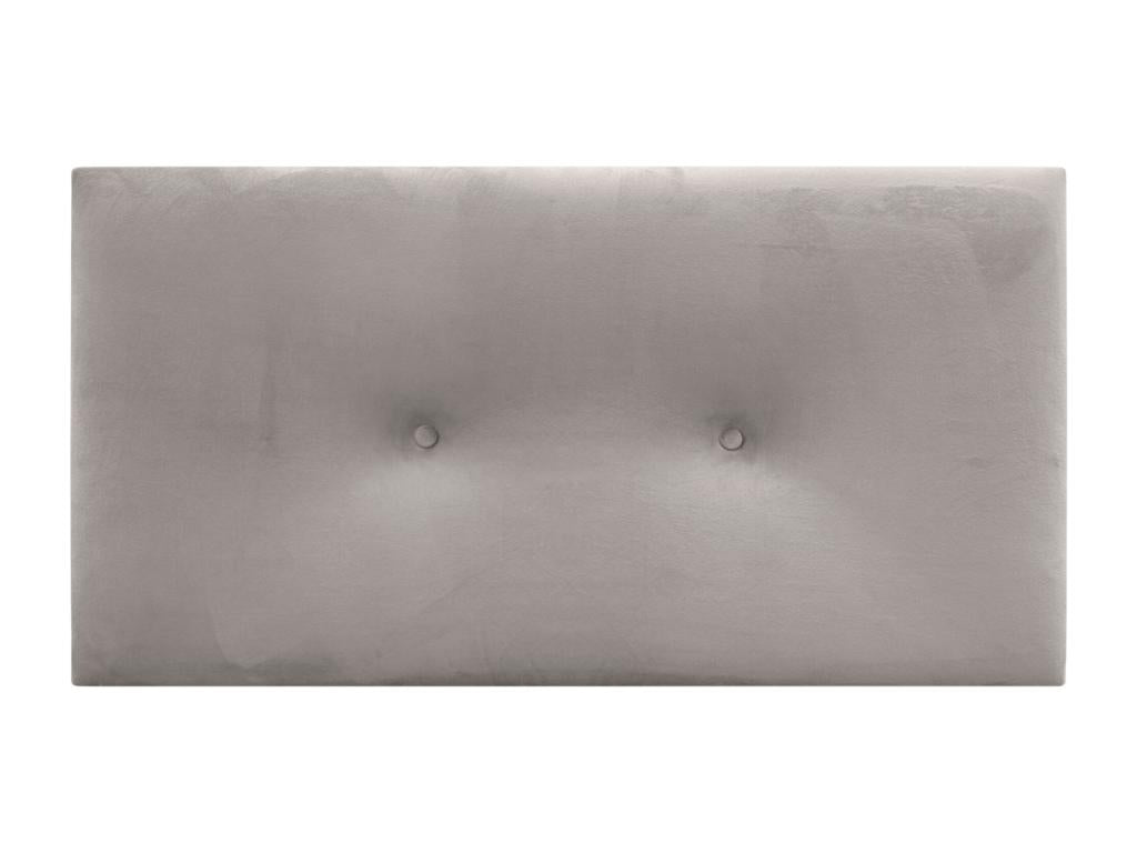 Meublori Smooth Velvet Headboard with Buttons 105x50 Beds 105 - Beige