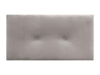 Meublori Smooth Velvet Headboard with Buttons 105x50 Beds 105 - Beige
