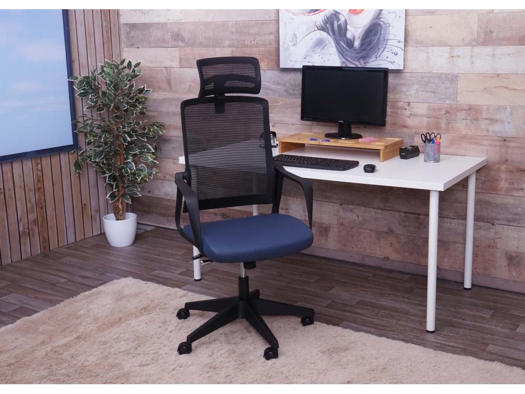 Meublori-J52 blue-grey office chair