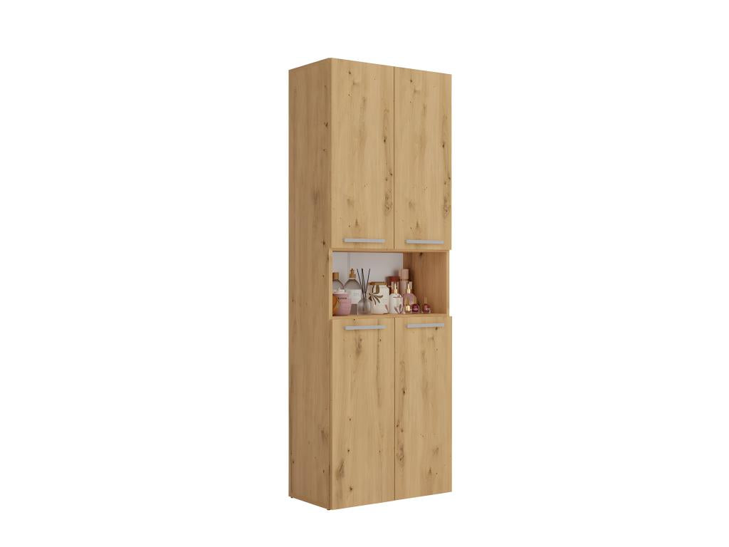 Laviecasa - Bathroom cabinet with 2 wire baskets - Bathroom storage - 174x60x30 - Tall cabinet FNCH00564