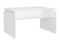 Coffee table, glossy white, 68x50x38 cm, chipboard