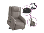 Meublori Fabric Reclining Massage Chair