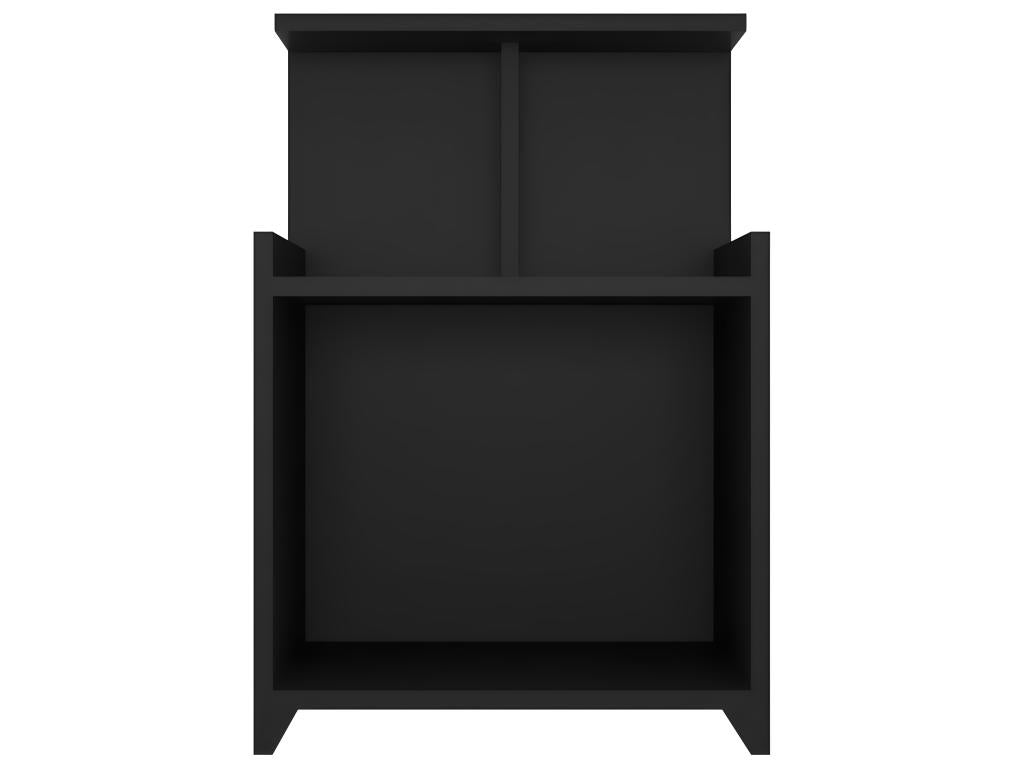 2-piece bedside tables, black, 40x35x60 cm, chipboard