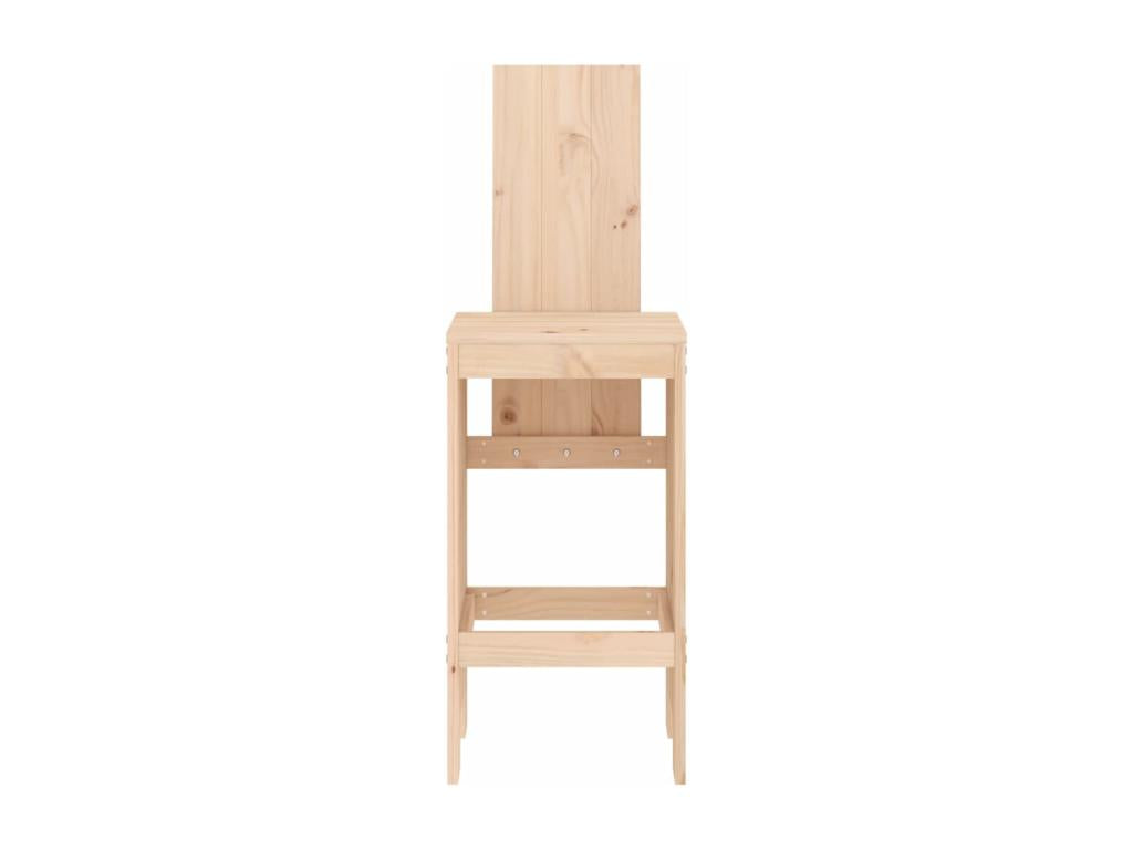 Bar stools, 2 pcs, 40x42x120 cm, solid pine wood, GPYB46930